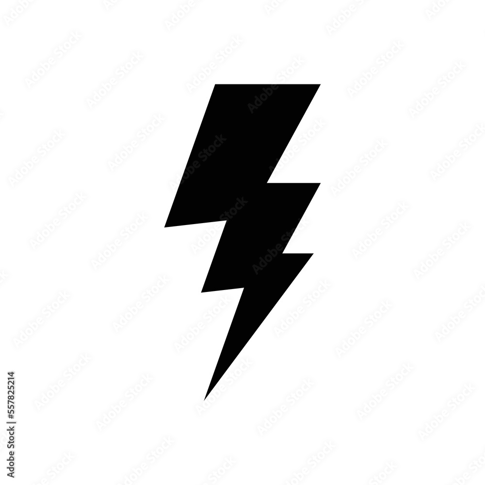 lightning bolt icon vector design template in white background lightning bolt icon vector design template in white background