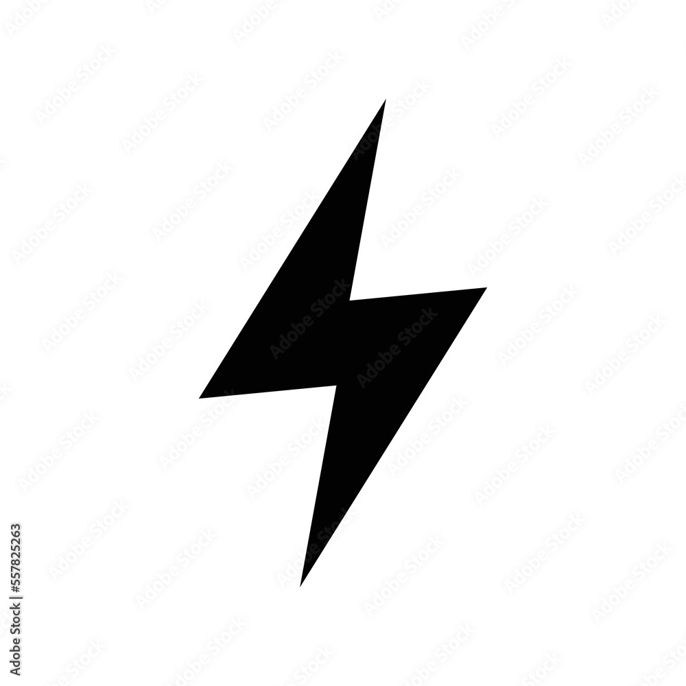 lightning bolt icon vector design template in white background lightning bolt icon vector design template in white background