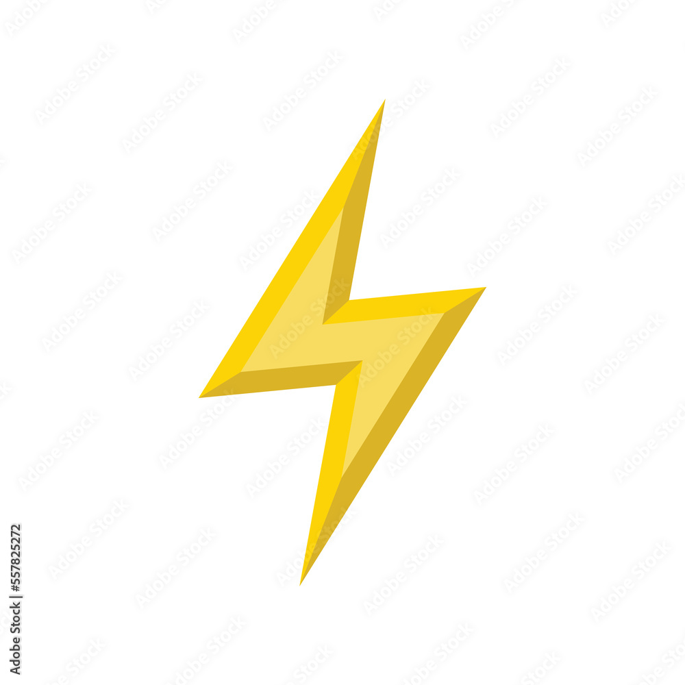 lightning bolt icon vector design template in white background lightning bolt icon vector design template in white background
