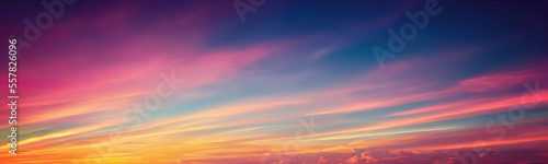 Beautiful sunset sky with pastel pink and purple colors, sunset whit clouds. © Fernando