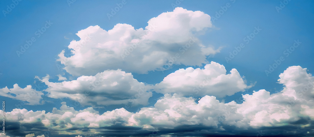 cloudy blue sky. Beautiful sky and clouds