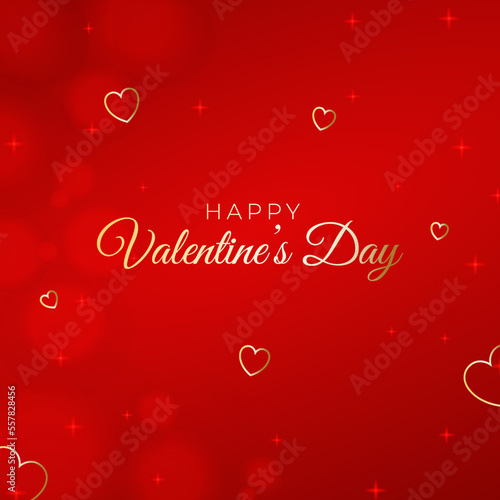 Valentines day greeting social media post card photo