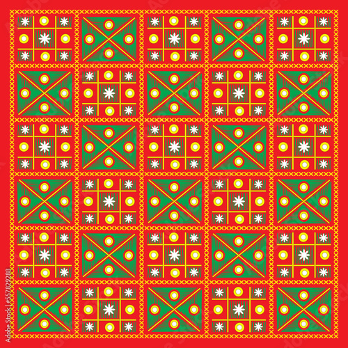 indian Embroidery handmade style background , abstract vector Embroidery vintage style ,Indian patchwork carpet in india, craftsman embroidering cloth in traditional Indian,
