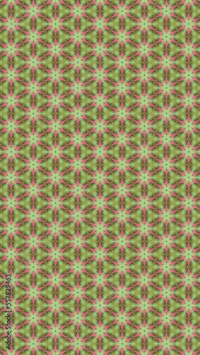 Light green pink colored star pattern texture triangle hexagon pastel