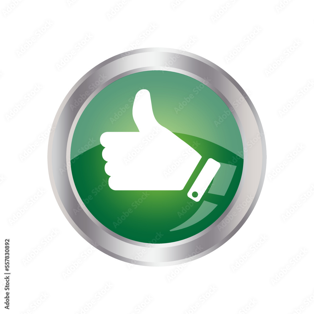 green like button. Social media like icon concept. Vector illustration. Stock image. green like button. Social media like icon concept. Vector illustration. Stock image.
