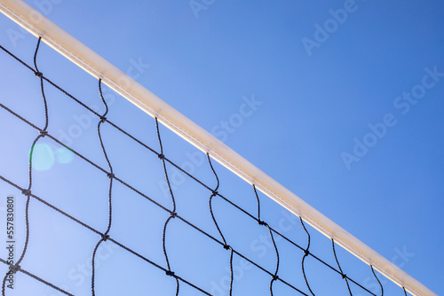 Fragment of the beach volleyball net