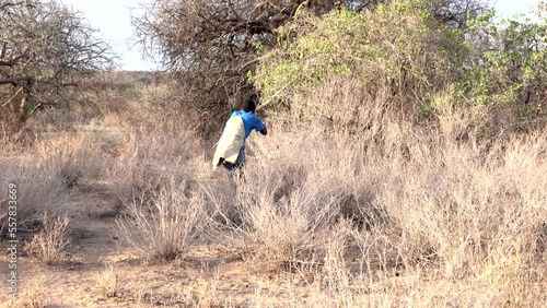 Wallpaper Mural Hadza indigenous hunter shooting a bird, South Africa
Lake Eyasi, Tanzania, October,19,2022
 Torontodigital.ca