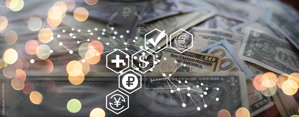 Dollars bills. Dollars background. Background of different us dollar banknotes. Finance concept. Dollars bills. Dollars background. Background of different us dollar banknotes. Finance concept.