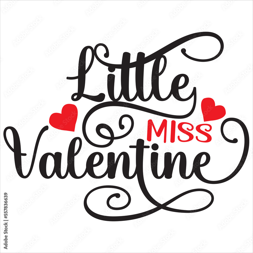 Fototapeta premium Little Miss Valentine