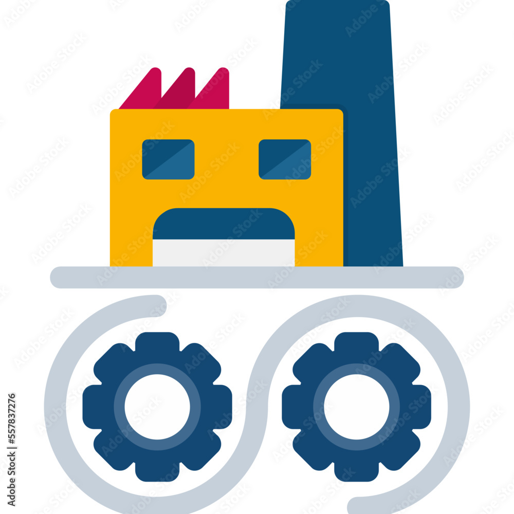 Fototapeta premium Factory Icon