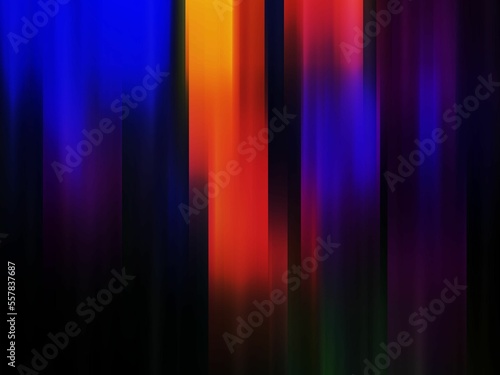 Rainbow, colorful lights, sky shapes, lines, abstract background