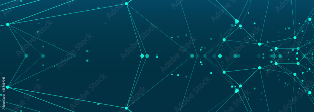 Fototapeta premium Abstract polygonal space.