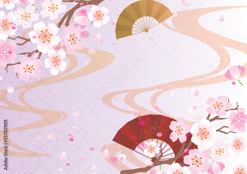 桜　春　花びら　
