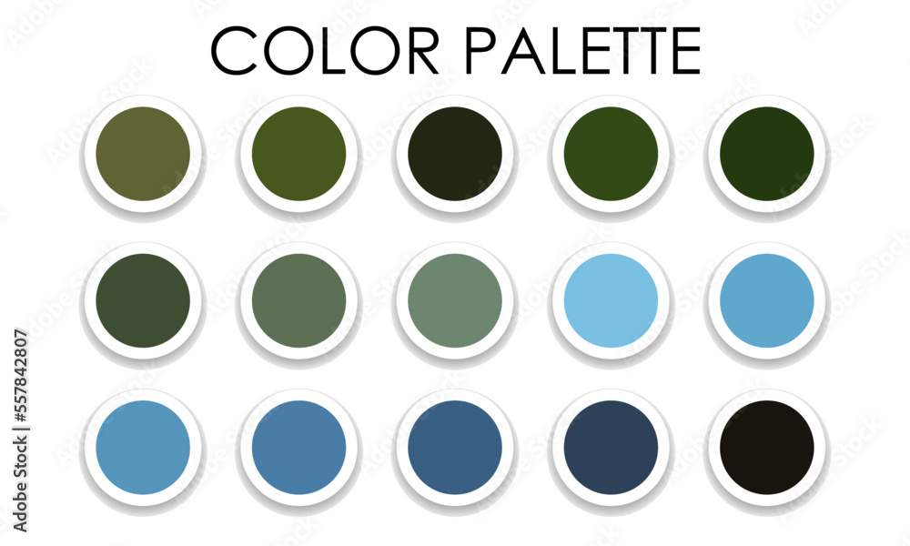 Large color palette. A beautiful combination of colors. Vector illustration
