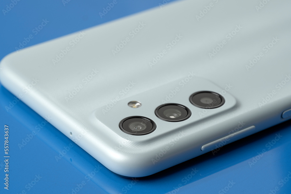 Cell phone camera lens. The concept of a smartphone rear camera lens Cell phone camera lens. The concept of a smartphone rear camera lens