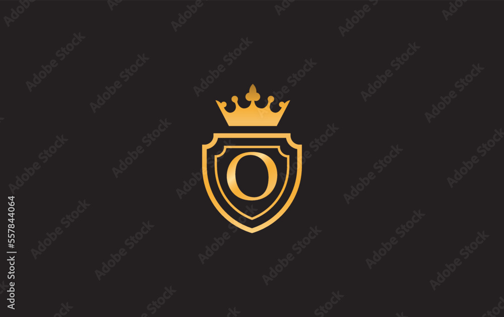 Crown vector and shield symbol icon and royal luxury shield monogram ...