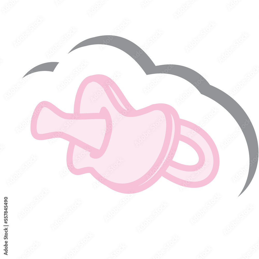Aesthetic Sticker Pink Baby Born Pacifier Collection Aesthetic Sticker Pink Baby Born Pacifier Collection