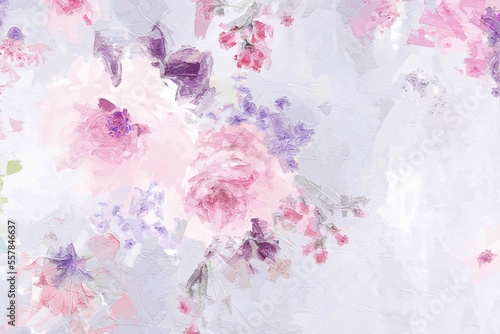 Beautiful abstract rose flower illustration © yang