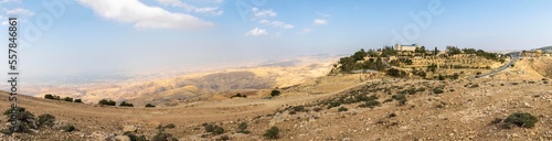  Panorama of Mount Nebo and the shrine of Christ - the Prophet Jesus, peace be upon him - Jordan-بانوراما جبل نيبو ومقام السيد المسيح- النبي عيسى عليه السلام- الاردن