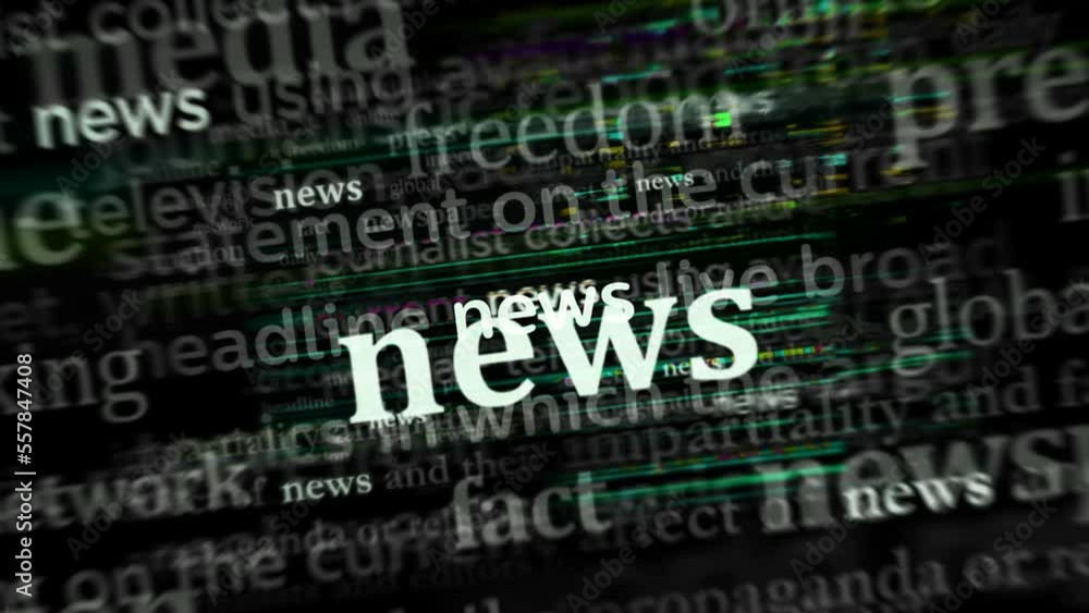 News headline news across international media with information overload and anxiety. Abstract concept of news titles on noise displays loop. TV glitch effect seamless and looped. News headline news across international media with information overload and anxiety. Abstract concept of news titles on noise displays loop. TV glitch effect seamless and looped.