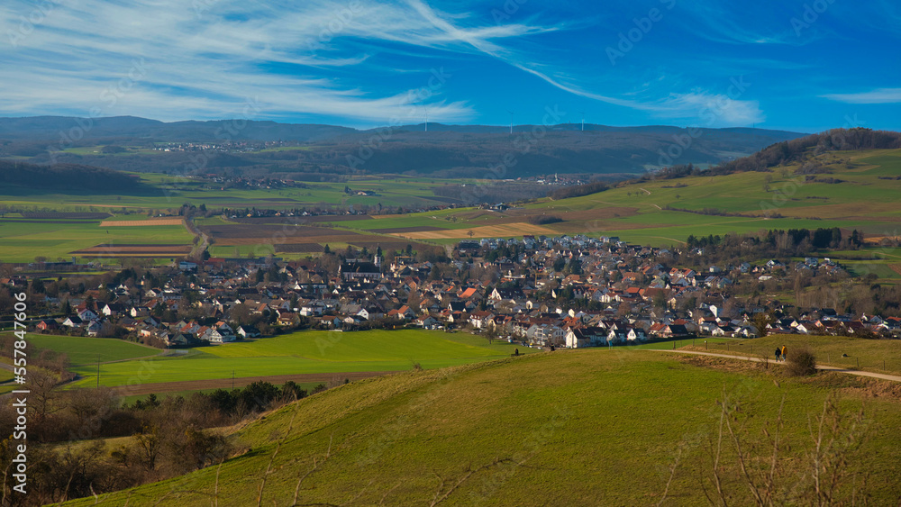 Blick von der Burg Hohentwiel bei Singen