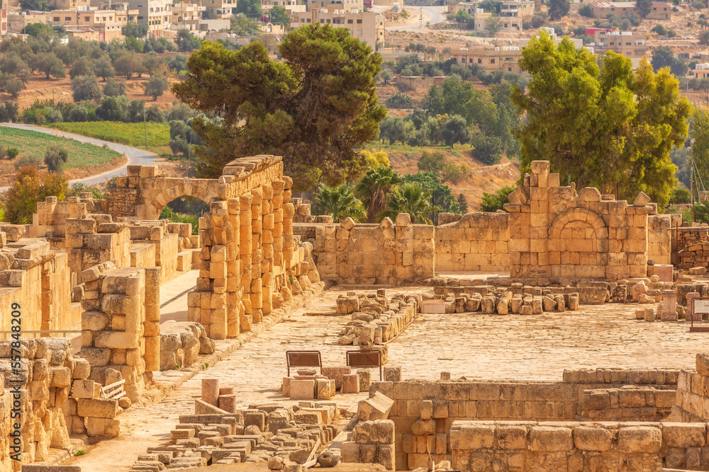 Ancient roman ruins of Jerash Gerasa, Jordan