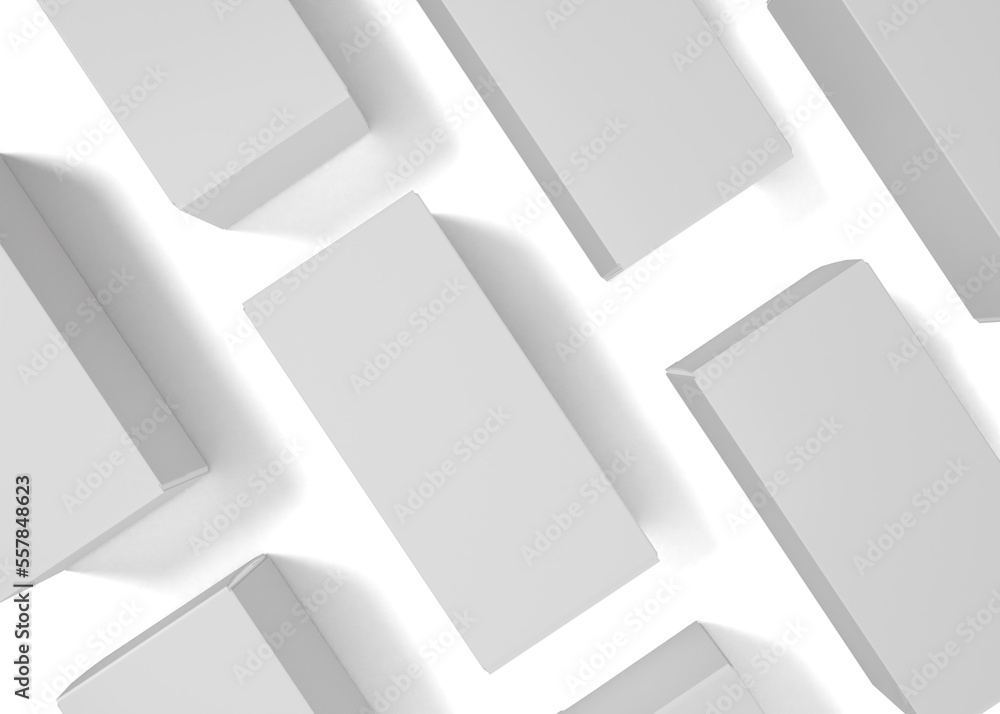 Square or rectangle box packaging mockup Square or rectangle box packaging mockup