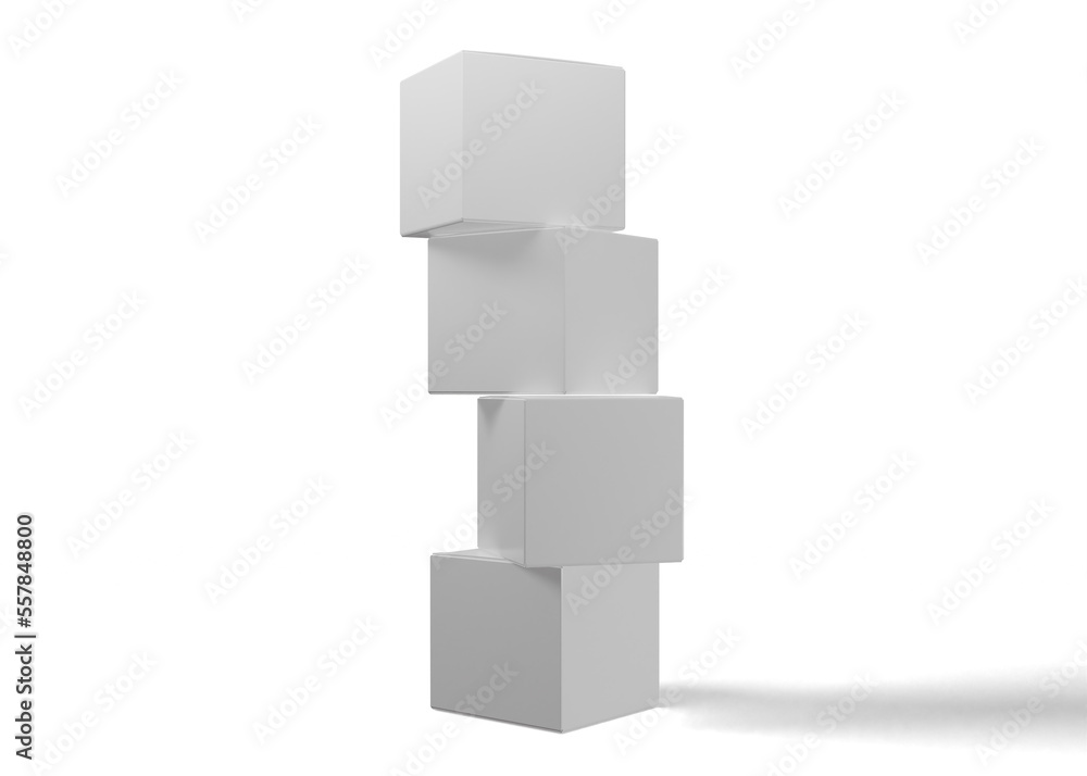 Square or rectangle box packaging mockup Square or rectangle box packaging mockup