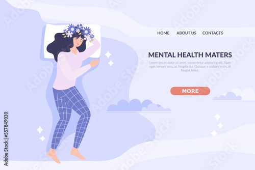 The concept of online psychotherapy. A psychologist helps to find answers to questions and unravel tangled thoughts. The illustration is suitable for landing page, banner, flyer, website. Vector.