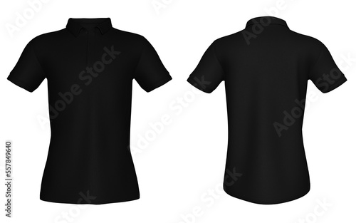 Polo shirt mockup template isolated 