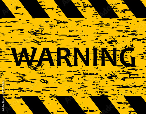The tape is protective yellow with black. Caution and warning. Stop do not cross. Increased danger.