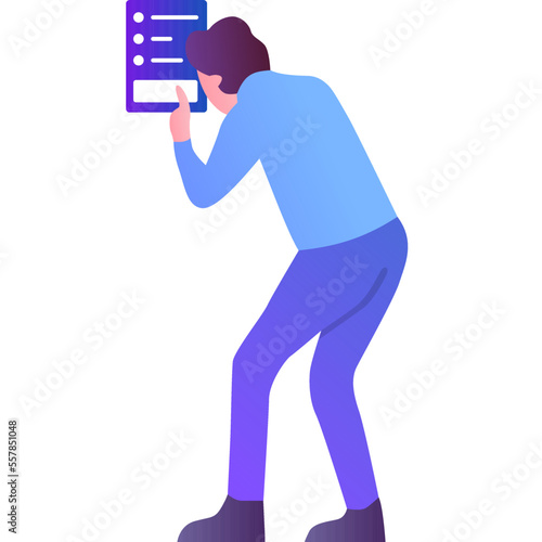 Agile icon man work on business methodology