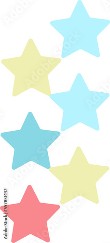 cute pastel little star shape decoration