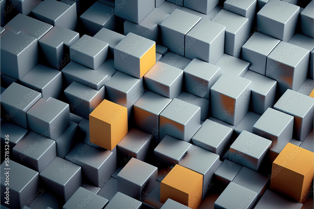 abstract background made of cubes, generative ai abstract background made of cubes, generative ai