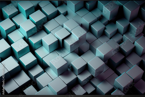 abstract background made of cubes  generative ai