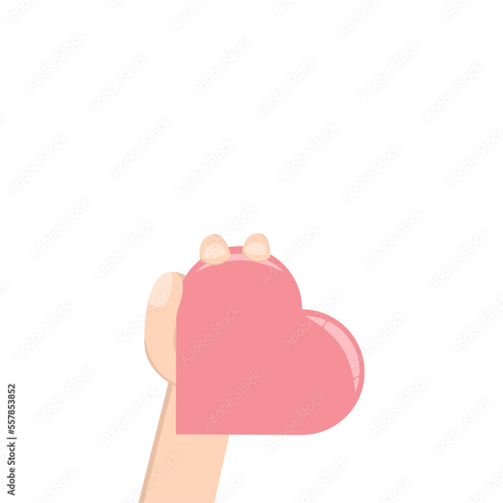 Left Handed Holding Heart Love Symbol Humanity and Charity Left Handed Holding Heart Love Symbol Humanity and Charity