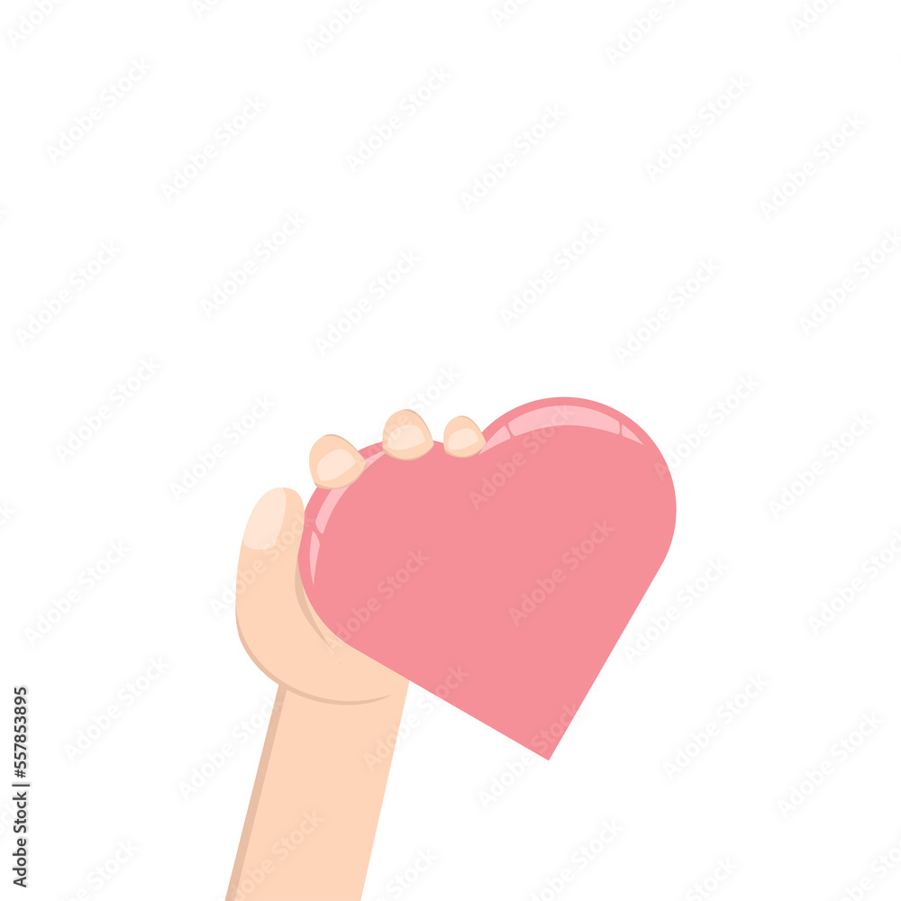 Left Handed Holding Heart Love Symbol Humanity and Charity Left Handed Holding Heart Love Symbol Humanity and Charity