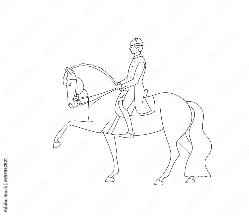 Classic dressage, old school, horse rider, spanish walk Classic dressage, old school, horse rider, spanish walk