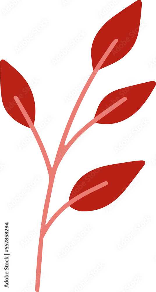 Branch illustration Decorative element for valentine's day. Branch illustration Decorative element for valentine's day.