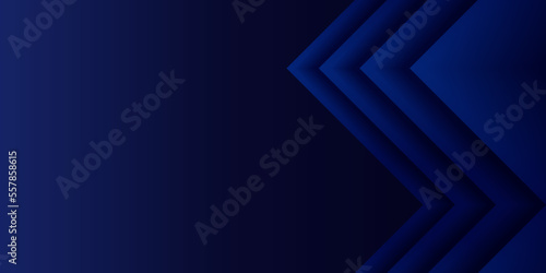 Geometric blue right-angled triangle. Gradient paper cut abstract background. Design element for template, card, cover, banner, poster, backdrop, wall. Vector illustration.