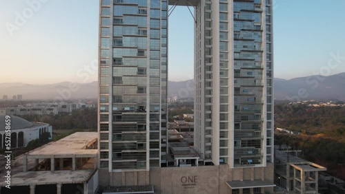 Aerial View of One Constitution Avenue Tower Islamabad