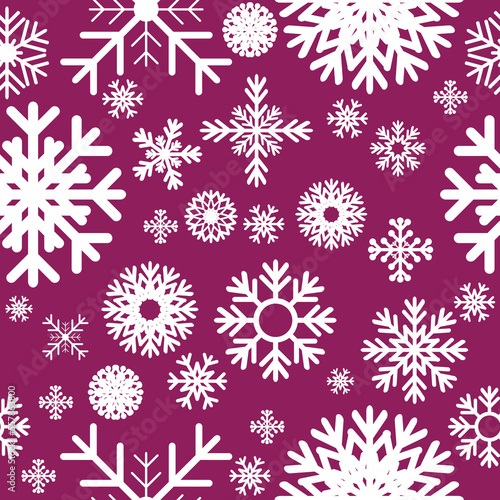 Seamless pattern with snowflakes
