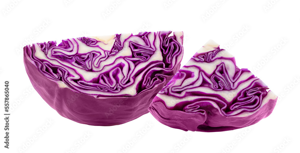 slice red cabbage isolated on transparent png slice red cabbage isolated on transparent png