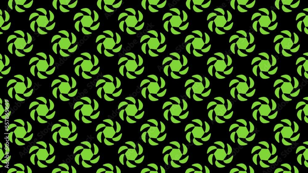 abstract seamless pattern with green leaves motion background looping animation 4K footage abstract seamless pattern with green leaves motion background looping animation 4K footage