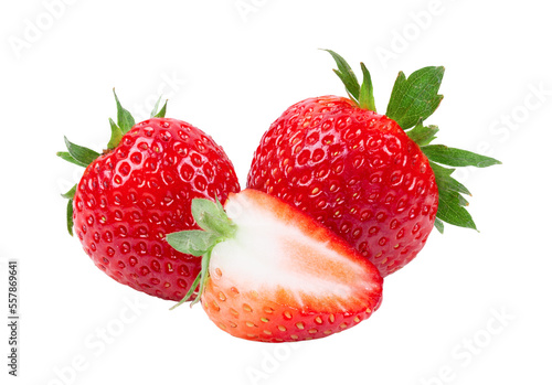 Strawberry isolated on  transparent png