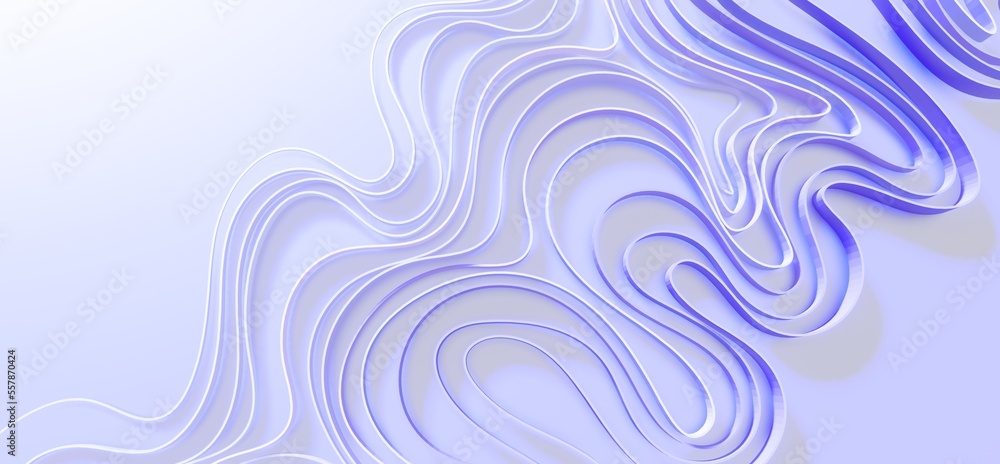 Abstract background curve pattern in design 3d render Abstract background curve pattern in design 3d render