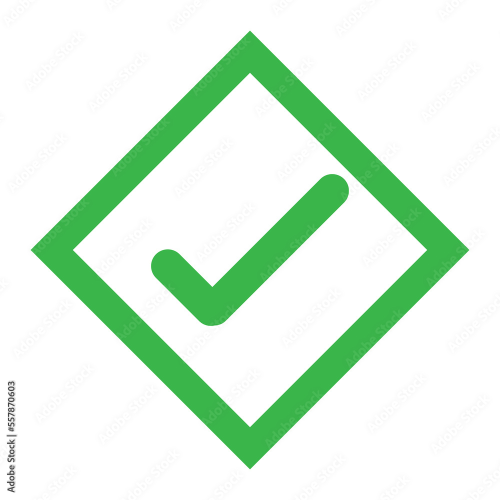 Tick Mark Icon Symbol on Transparent Background Tick Mark Icon Symbol on Transparent Background