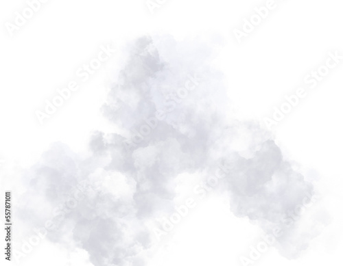 set of realistic smoke on transparency background