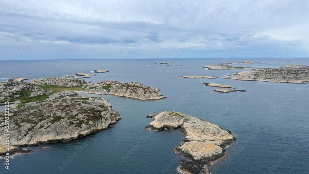 survol de la cote suédoise près de Fjällbacka et de Tanum survol de la cote suédoise près de Fjällbacka et de Tanum