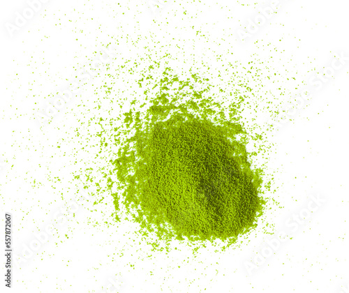 matcha green tea powder on transparent png